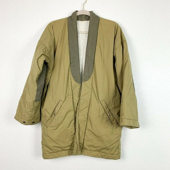 Visvim Other - Visvim Dotera Japanese Streetwear Tan Open Front Military Down Coat Large
